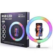 RGB LED Ring Light MJ18 45cm with Phone Clip