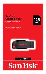 Sandisk Cruzer Blade 128GB USB Flash DriveUSB 3.0