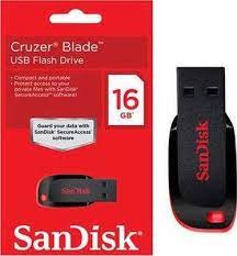 Sandisk Cruzer Blade 16GB USB Flash DriveUSB 3.0