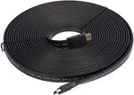 HDMI to HDMI MICRODIGITFlat Cable 1080P 10 Meter, Black