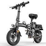 Electric Folding Bike with Lithium Battery Tire Size 14 inch 48V 8Ah Speed 35km Hour Black